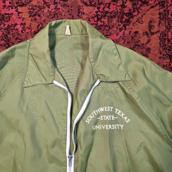 vtg TEXAS SW UNIVERSITY Jacket L. talon hilfiger coach college ivy league lauren - Picture 2 of 12